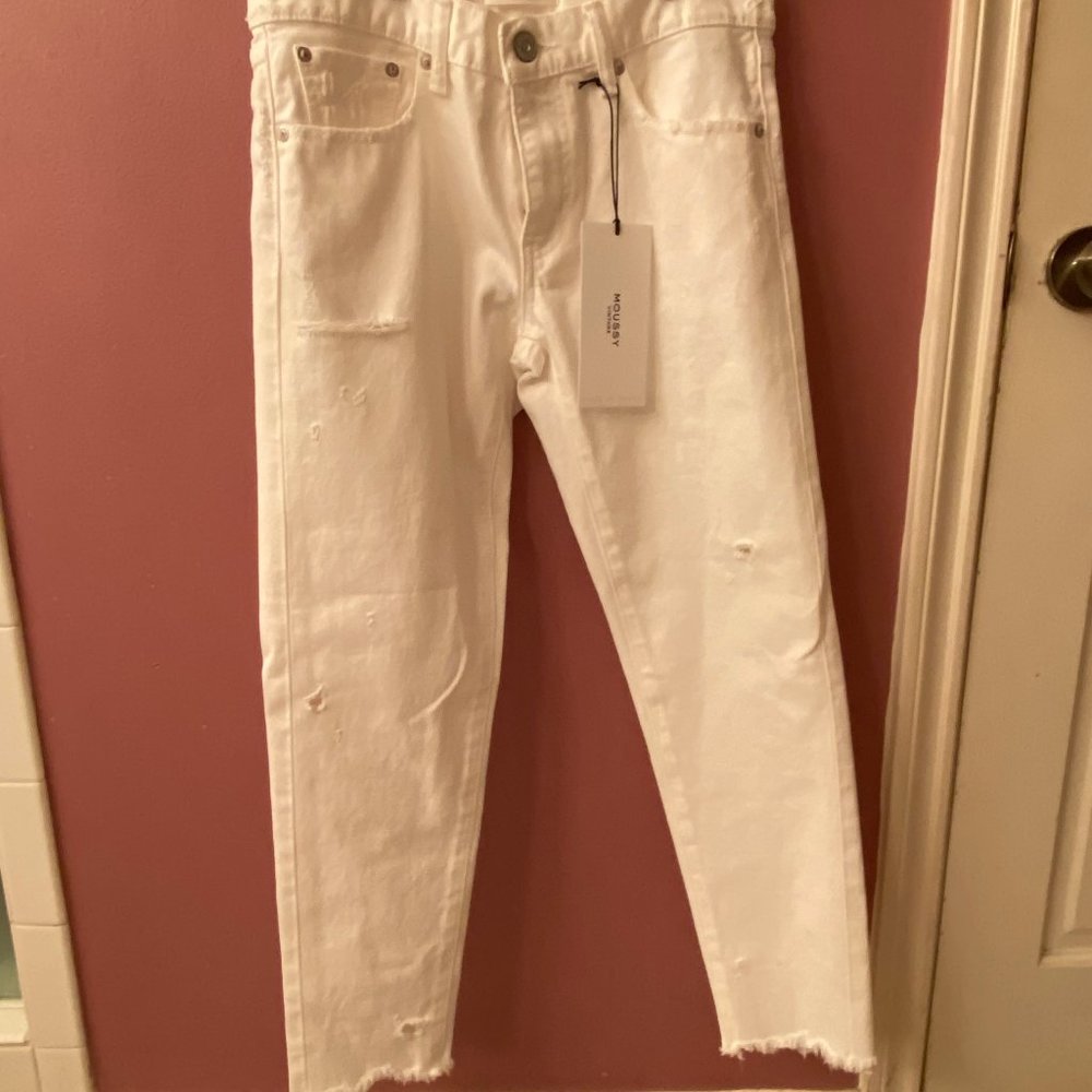 Moussy Vintage Kelley Tapered White Jeans